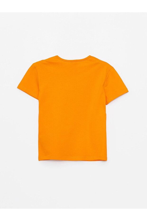 LCW Kids Bisiklet Yaka Basic Kısa Kollu Kız Çocuk Tişört - 2