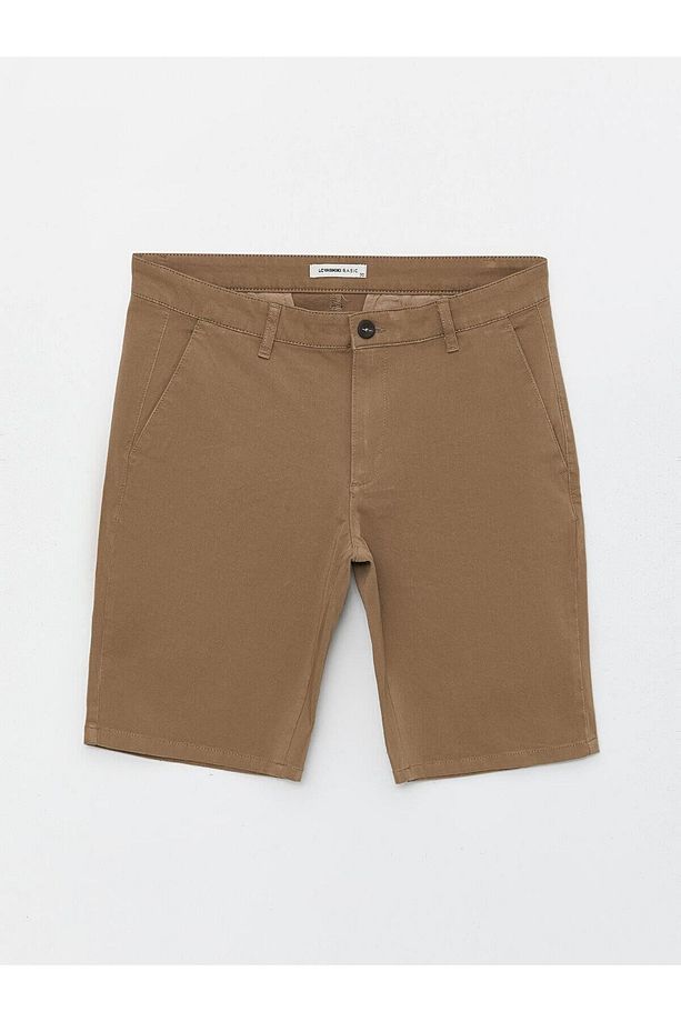 Standart Kalıp Gabardin Erkek Şort - 6