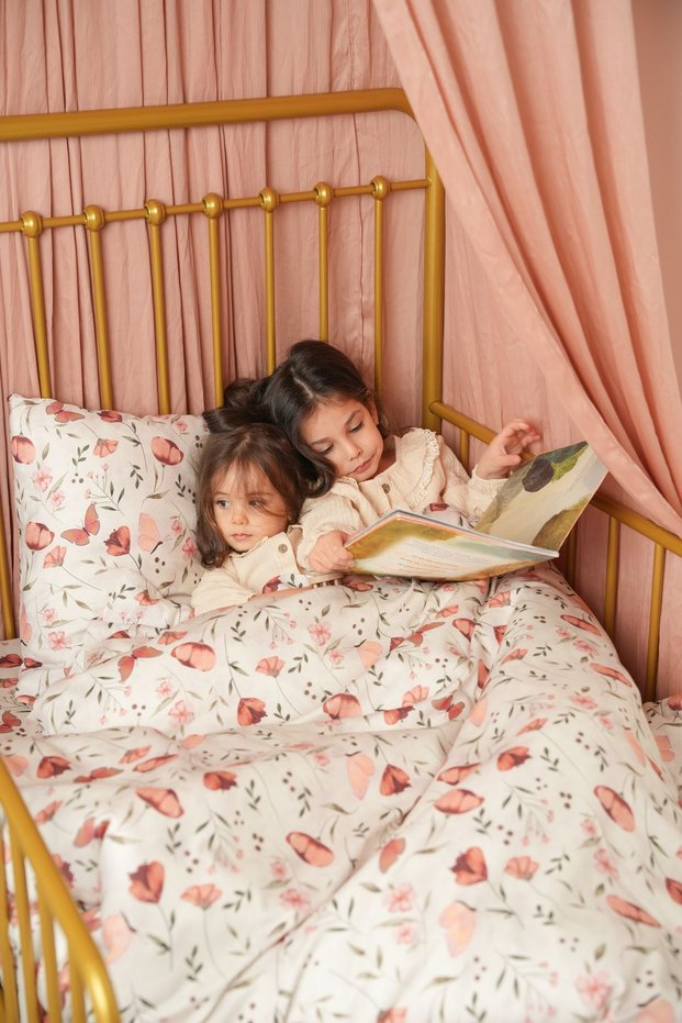 Spring Time 100% Organic Cotton Montessori Duvet Cover Set (100X200Cm)-Spring Time