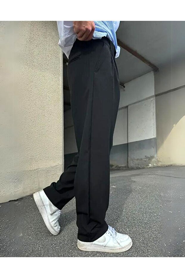 Baggy Fit Kumaş Pantolon - 3