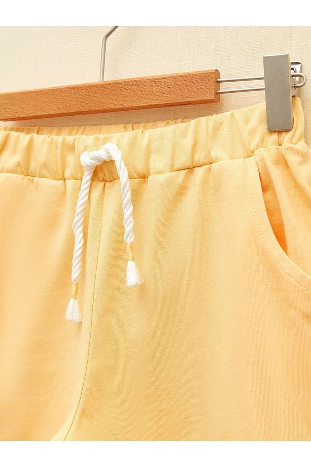 Beli Lastikli Basic Kız Çocuk Şort - 3