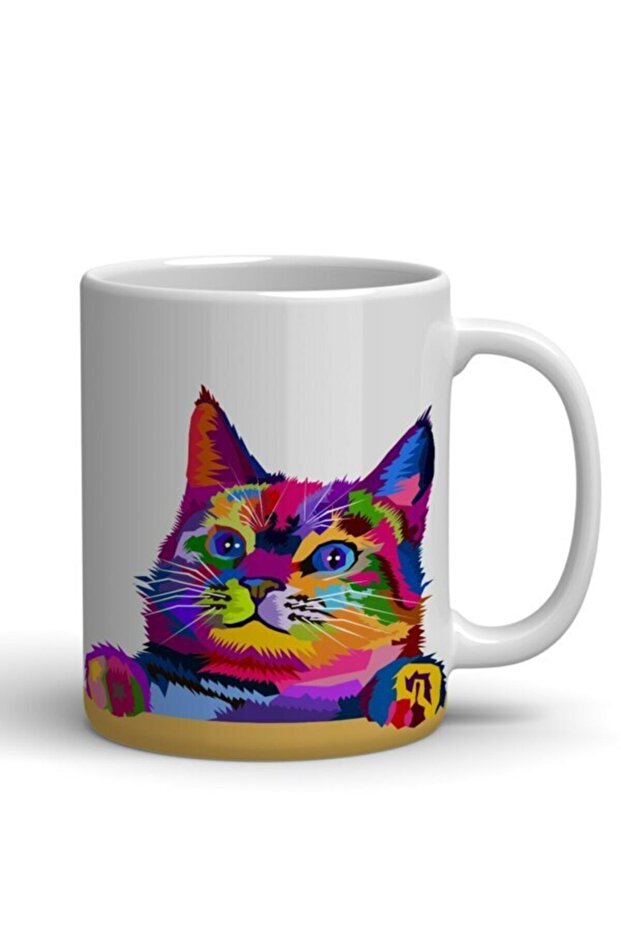 Cat Printed Cup - 1