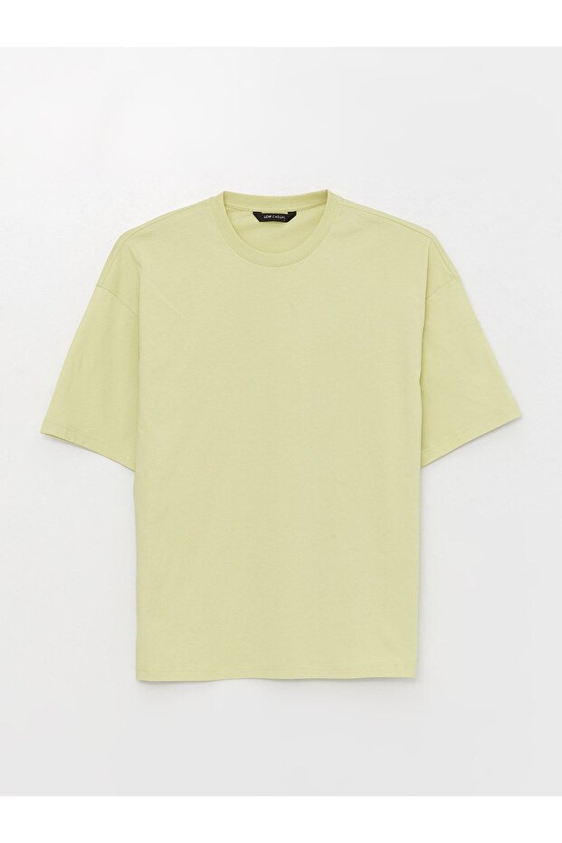 Lcw Casual Crew Neck Short Sleeve Combed Cotton Men's T-Shirt (S3)