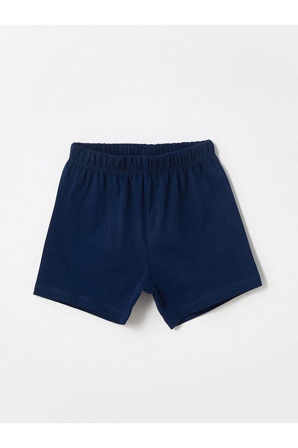LCW baby Bisiklet Yaka Kısa Kollu Baskılı Erkek Bebek Şortlu Pijama Takımı - 8