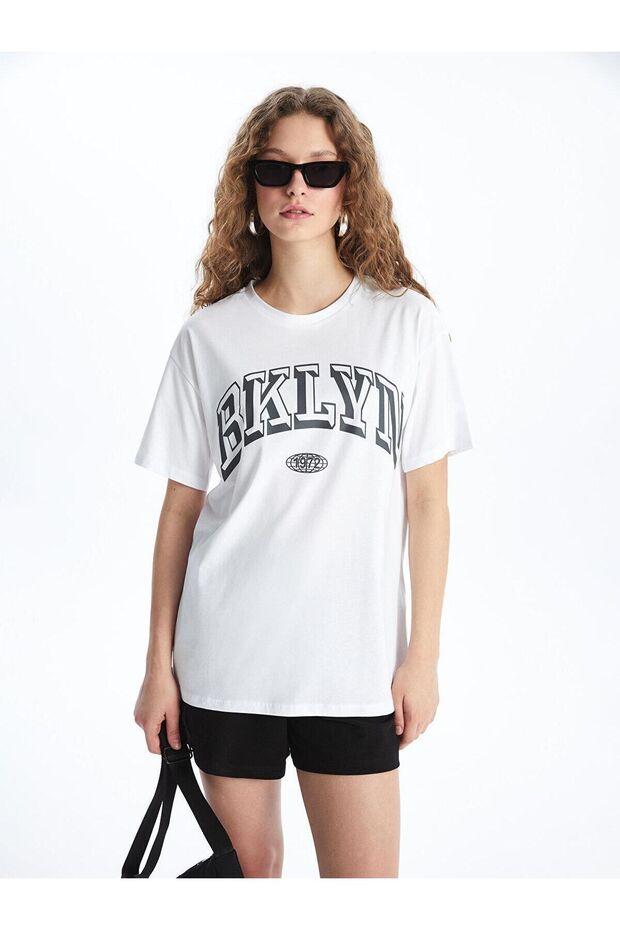 Xside Crew Neck Printed Short Sleeve Women's T-Shirt