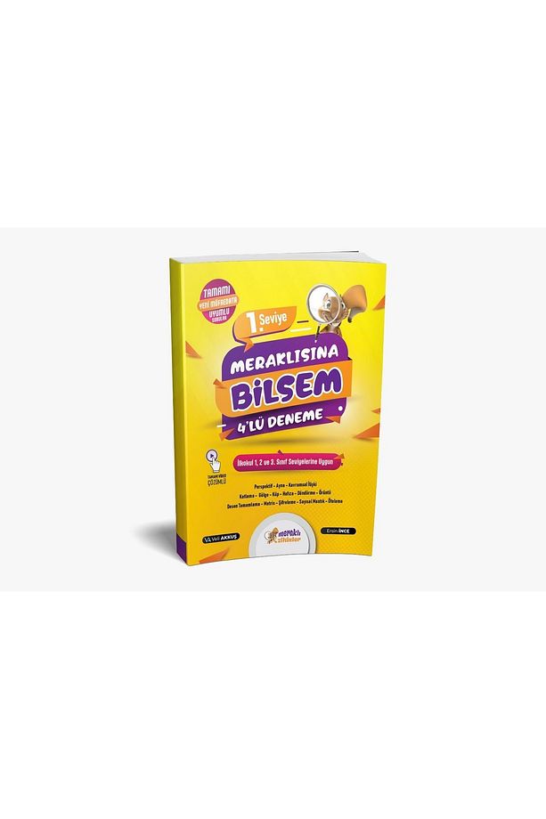 MERAKLI ZİHİNLER YAYINCILIK 3. SINIF BİLSEM 4'LÜ DENEMELER SETİ (KOLAY-ORTA-ZOR) - 2