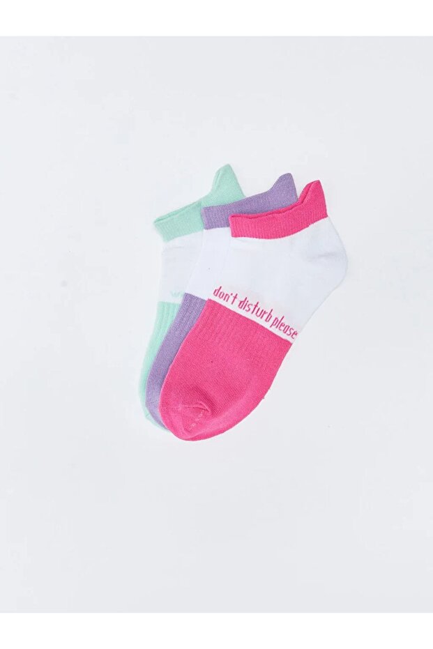 Color Blocked Women's Booties Socks 3-Pack (W2)