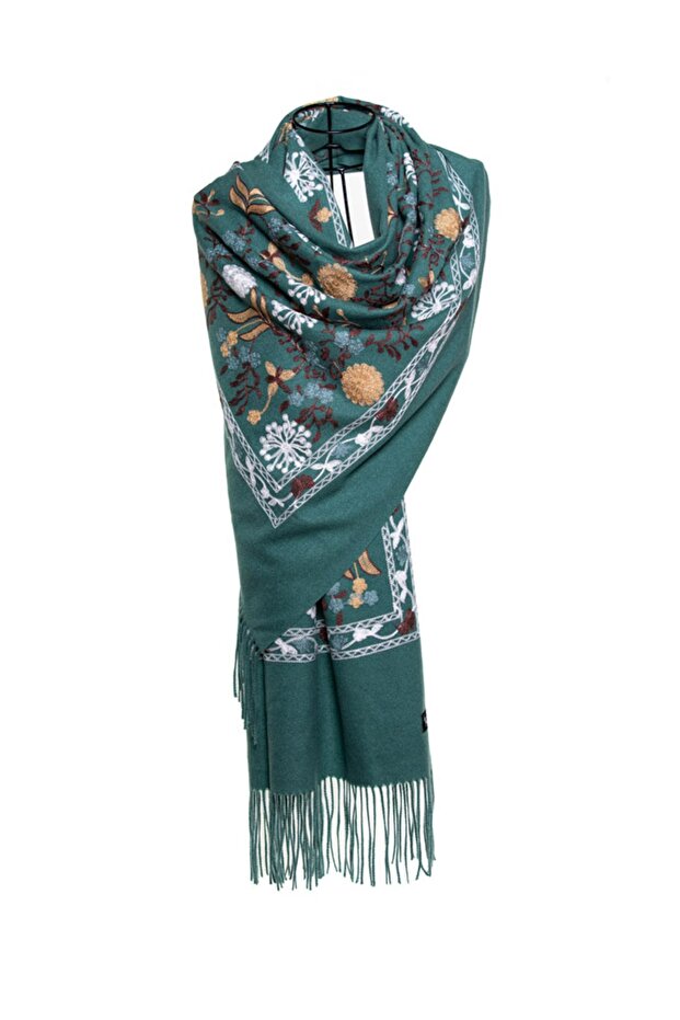 CASHMERE EMBROIDERED SHAL