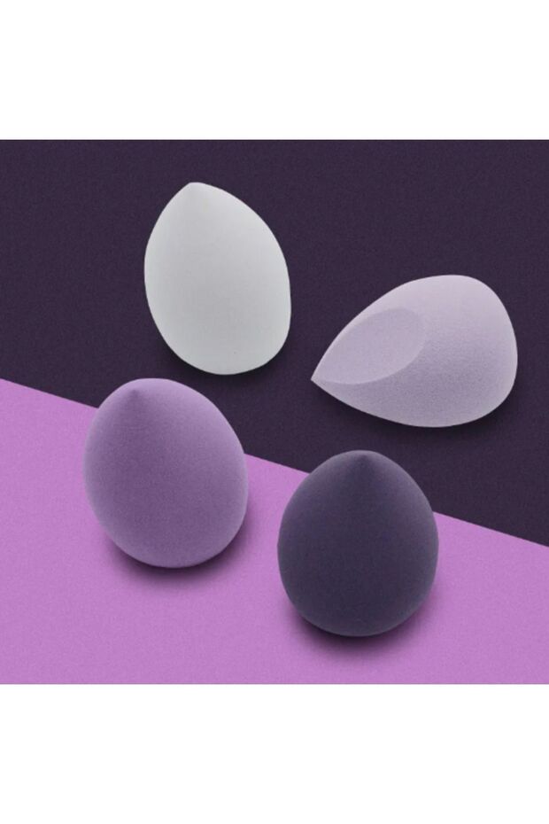 4'lü Standlı Makyaj Süngeri Seti - 7