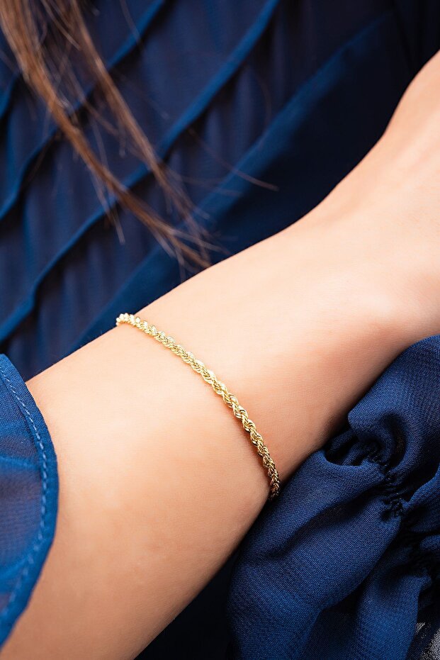 Halat Altın Bileklik - 4