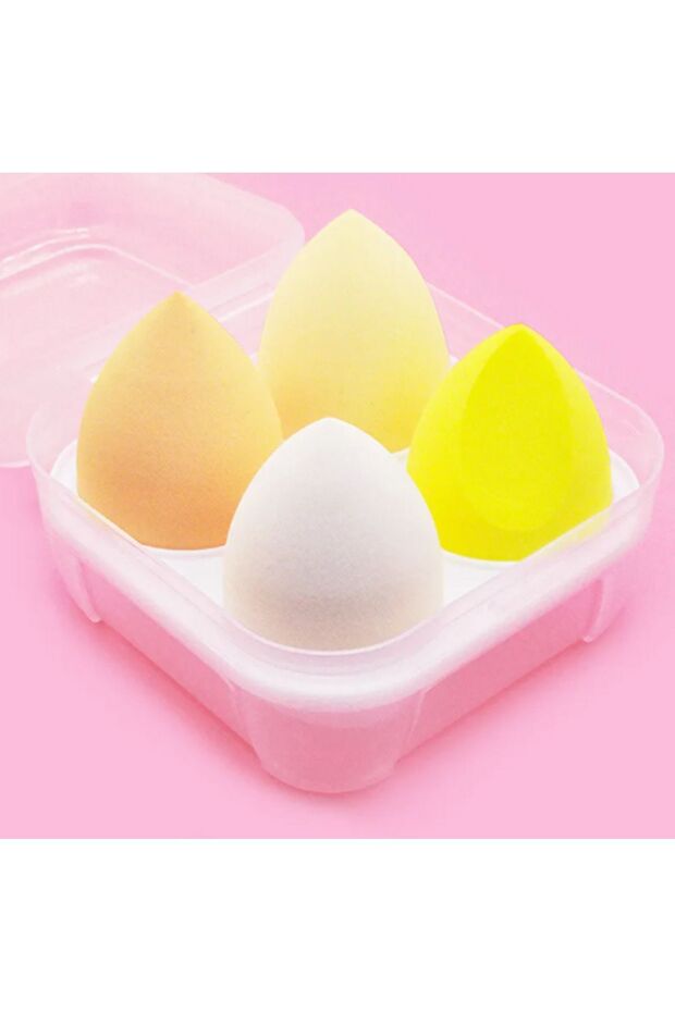 4'lü Standlı Makyaj Süngeri Seti - 4