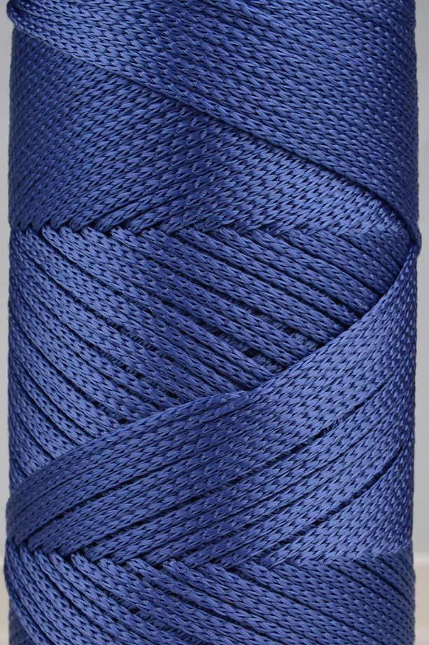 2 Mm - 200 gr Polyester Makrome Ipi Kot Mavisi 230 M Polyester Makrome Ip Supla Ip Ve Çanta Ipliği - 3