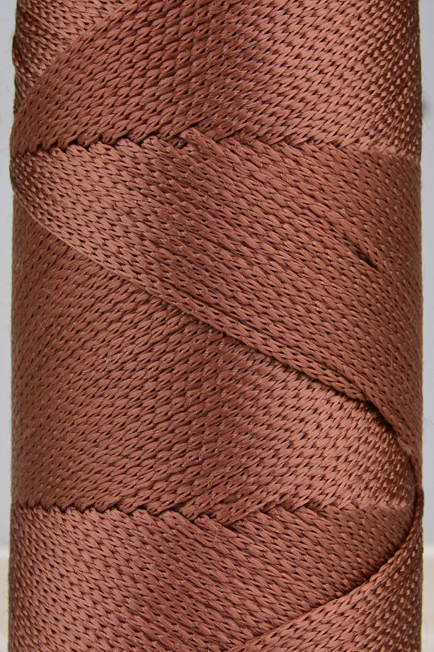 2 Mm - 200 gr Polyester Makrome Ipi Bakır 230 M Polyester Makrome Ip Supla Ip Ve Çanta Ipliği - 3
