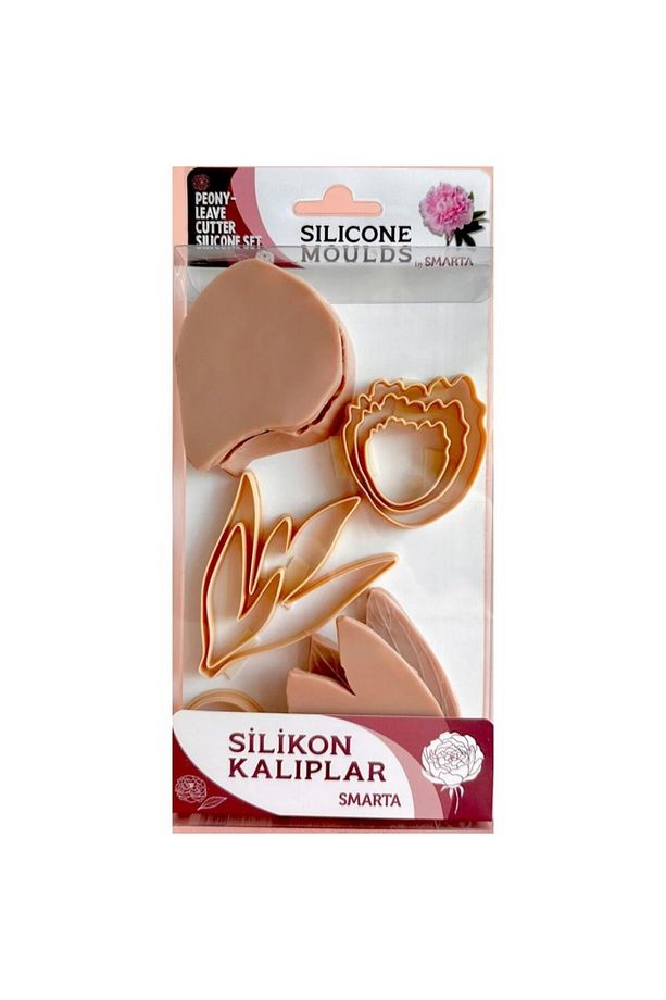Model Hamuru Silikon Kalıp - Çiçekler : Şakayık - Yaprak Kesici ve Damarlayıcı Seti SK1013072 - 1