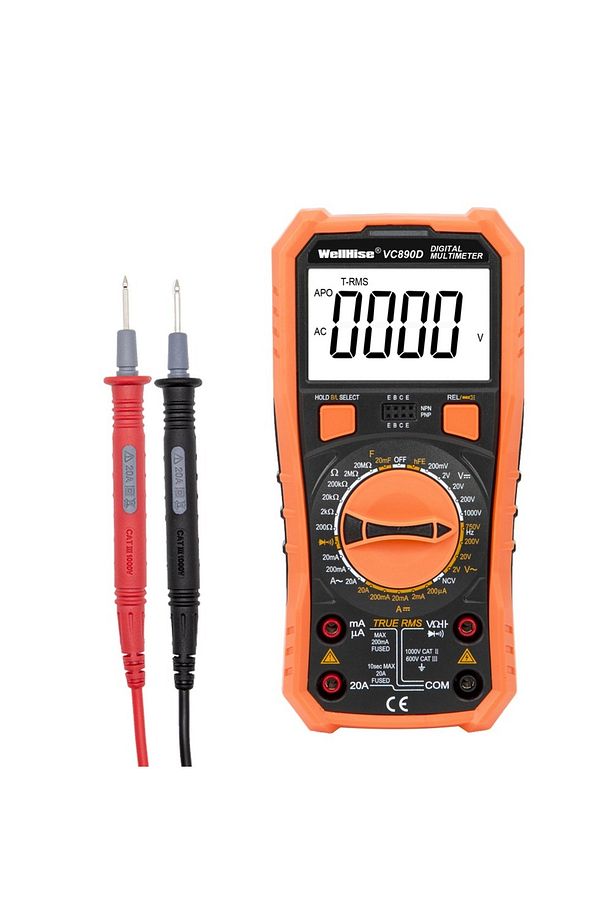 VC890D Ölçü Aleti Multimetre Avometre NVC Işıklı Ekran El Feneri True RMS - 3