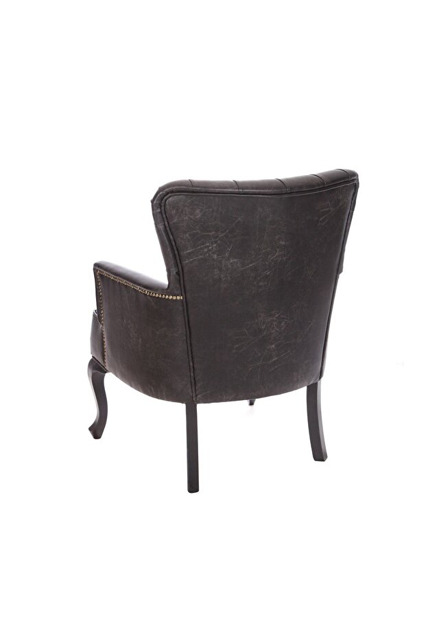 Antik Deri Midi Berjer 90X70X60 CM - 3