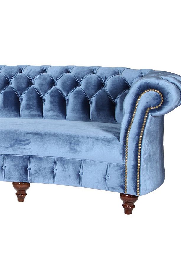 Blue Chesterfield 230X90X80 CM - 3