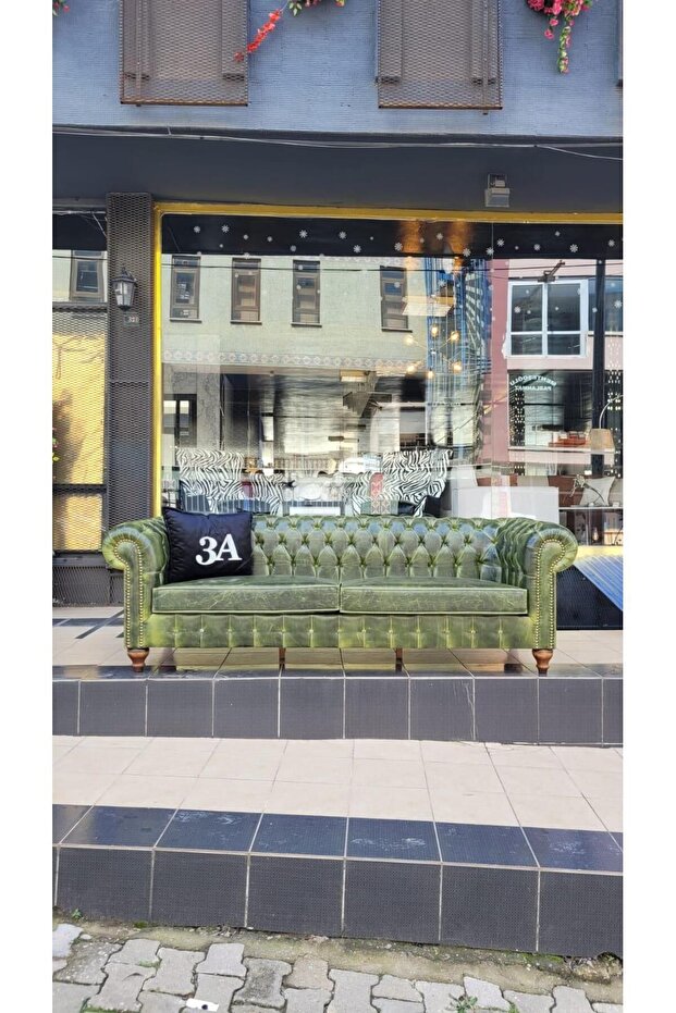 LONDON PULLAP GREEN CHESTERFİELD - 1