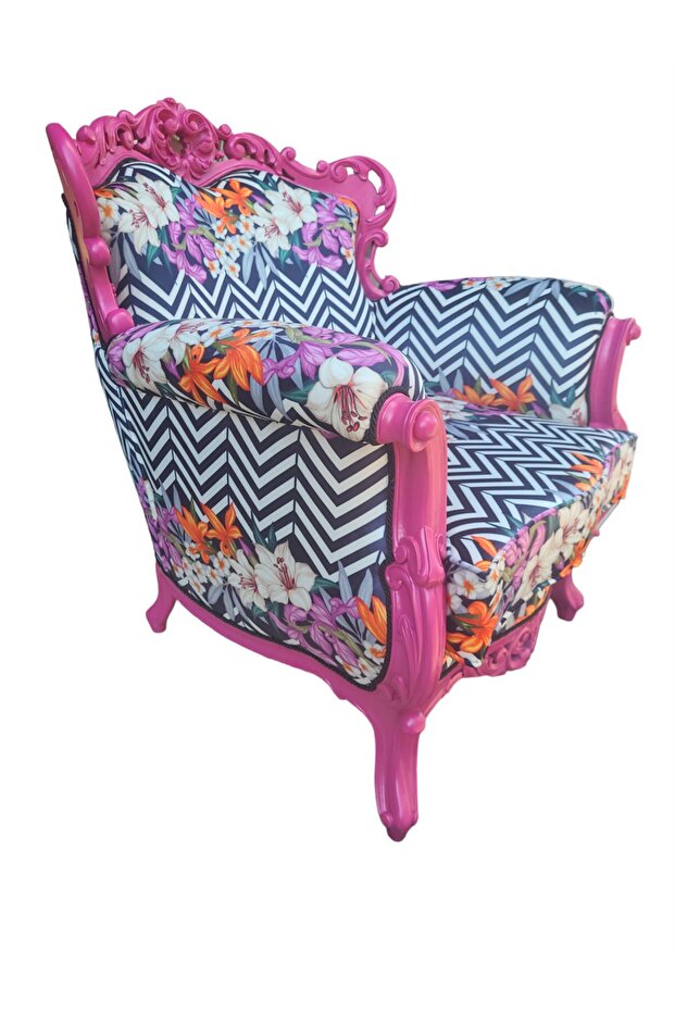 3A MOBİLYA FLOWERS RETRO BERJER - 1