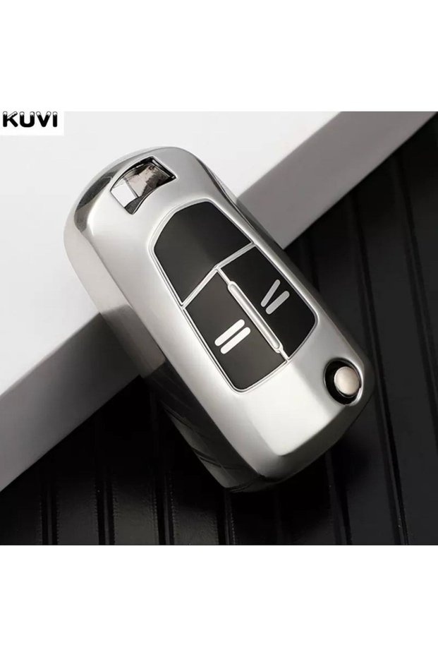 Opel 2 Key Key Case Silver Color