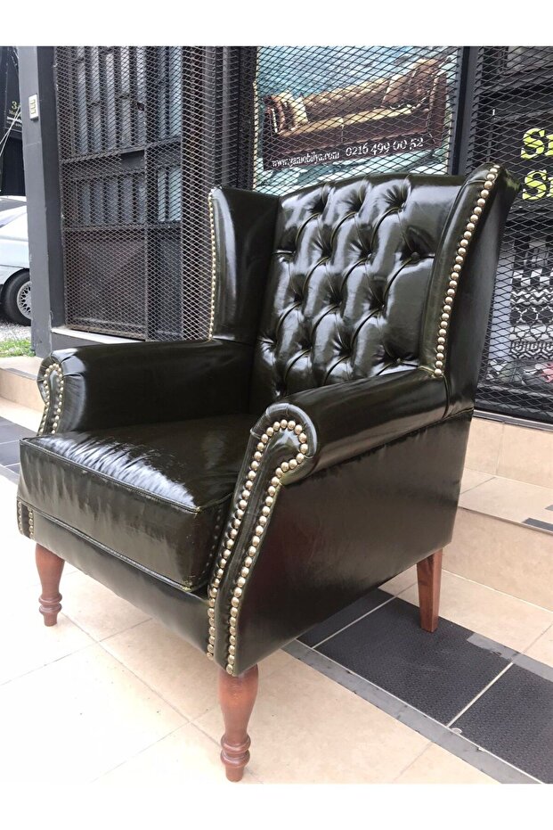 3A MOBİLYA ENGLİSH GREEN PULLAP BERJER - 1