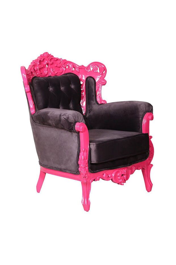 Grey And Pink Berjer 73X85X95 Cm - 1