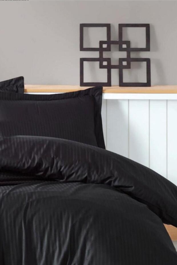 Premium Basic Çift Kişilik Nevresim Takımı Stripe King - 2