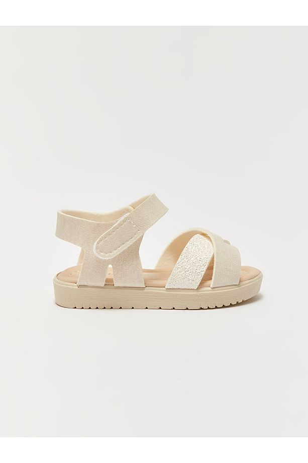 LCW STEPS Cırt Cırtlı Çapraz Bantlı Kız Bebek Sandalet - 2