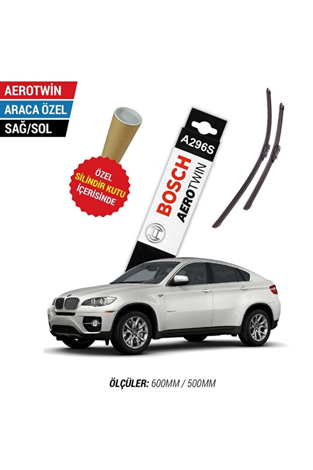 طقم مساحات زجاج السيارة لسيارة BMW X6 (2013-2014 E71) بوش إيروتوين A296S
