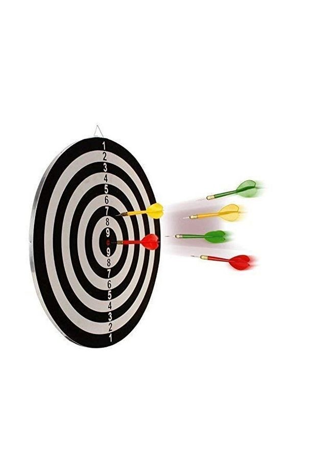 Dart Tahtası Seti 17 İnç Büyük Boy Çift Taraflı Dart Tahtası Oyun Seti - 2