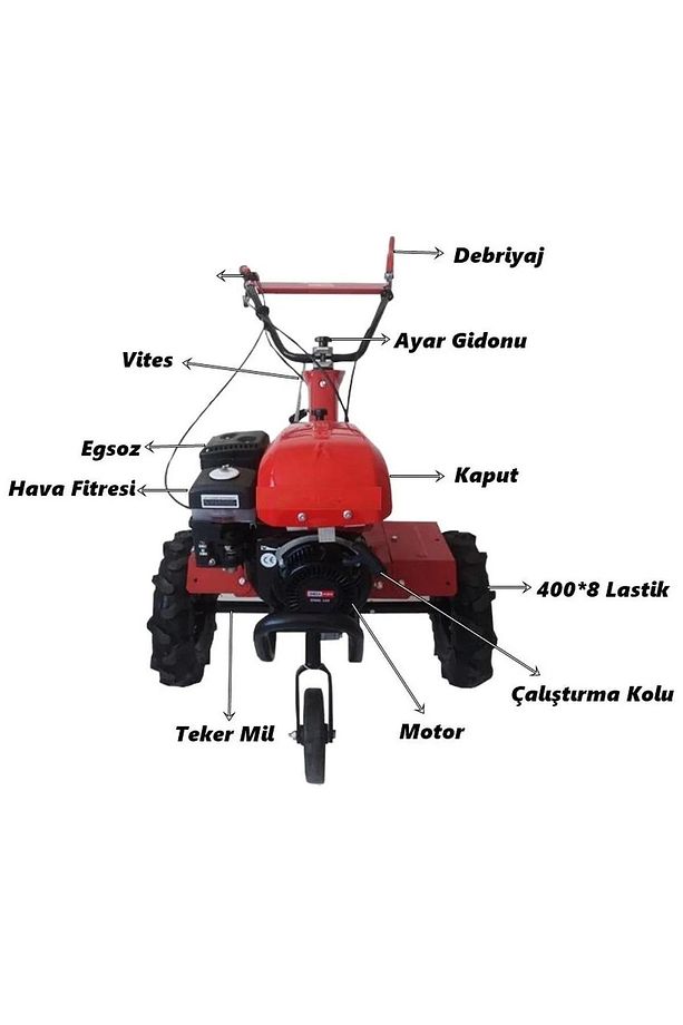 210 T 2+1 Benzinli Çapa Makinesi - 4