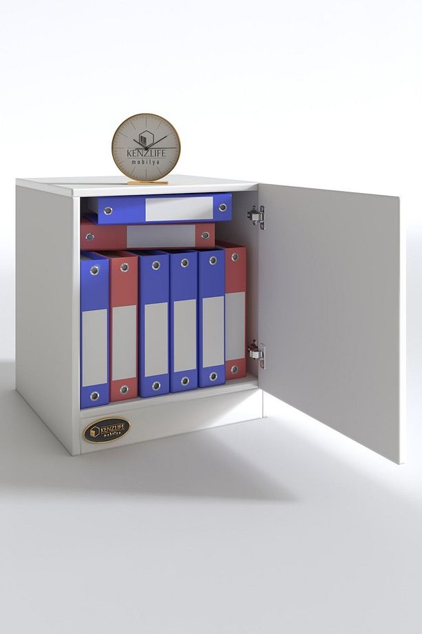 Kapaklı Mutfak Dolabı Melek39 Byz 039x039x39 Banyo Ofis Komodin (M) - 6