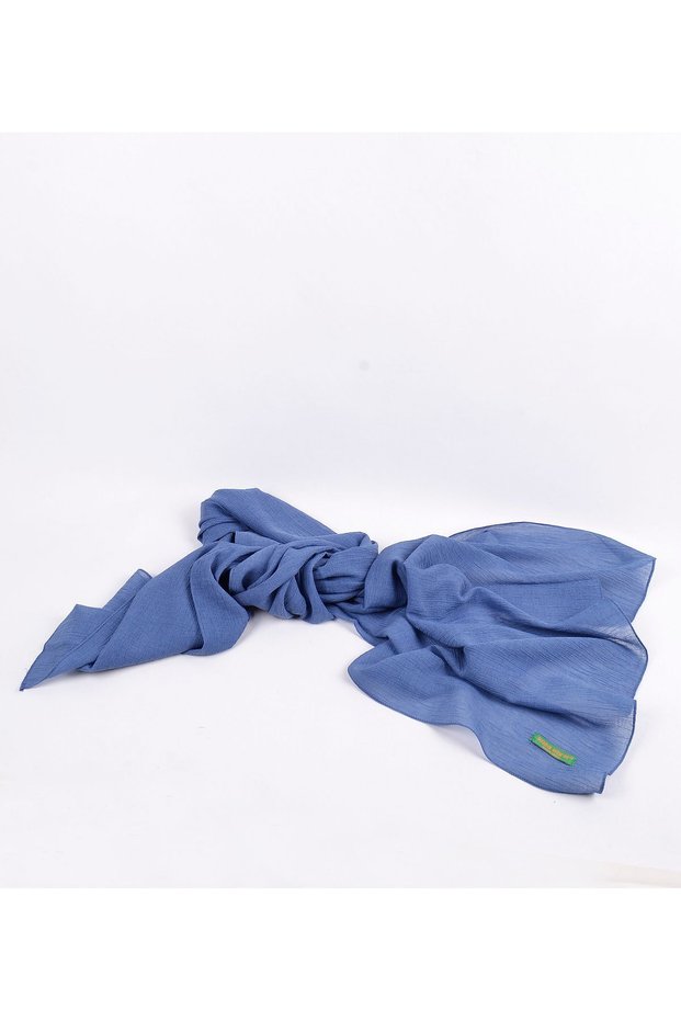 Indigo Crinkle Shawl - Breathable, Flexible and Easy Shape, Special Gift Box