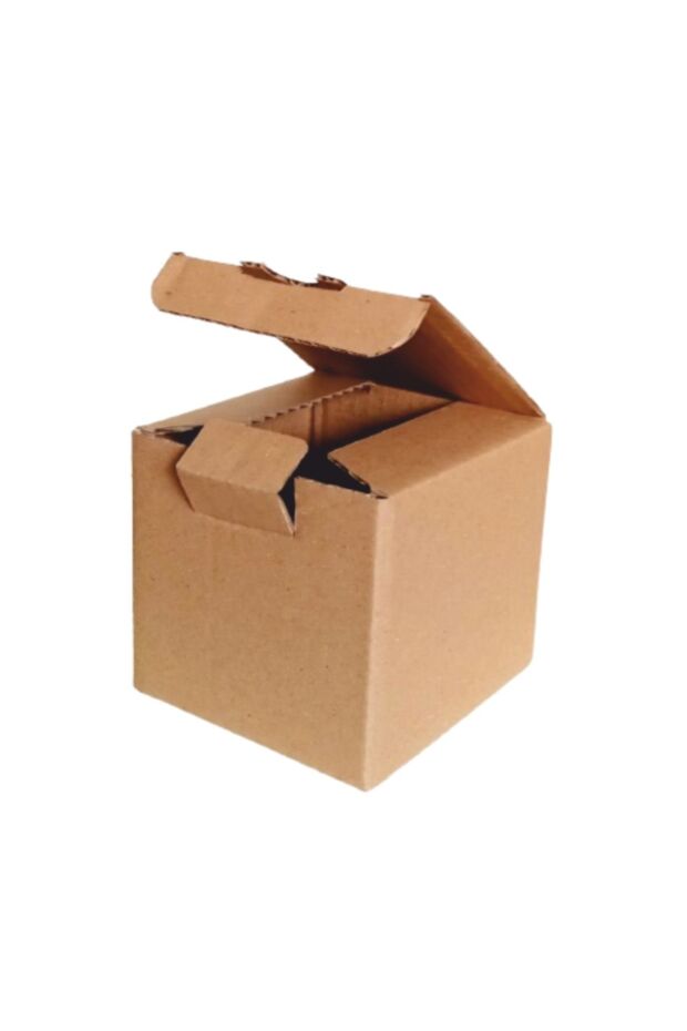 20 Adet E-ticaret Kargo Kutusu 10x10x10cm( Kilitli Mum & Kupa Kutusu) - 1