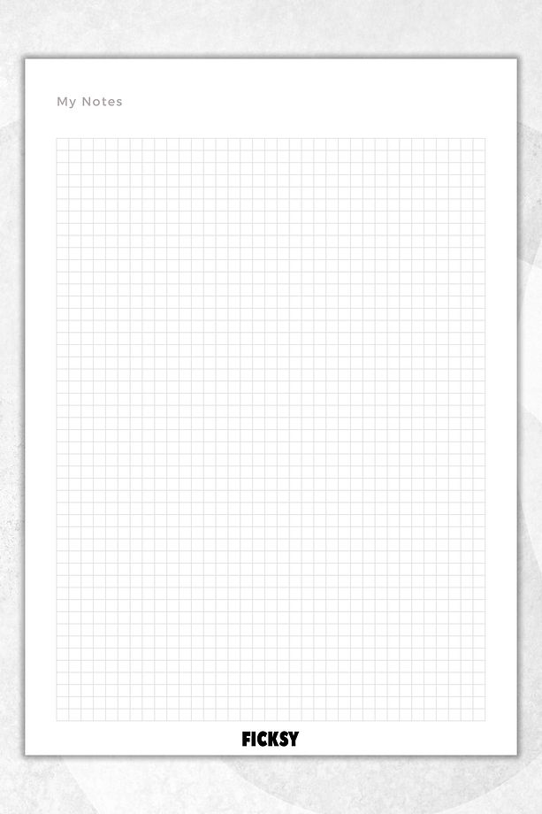 Kareli Not Kağıdı - A5 Ebat - 50 Yaprak - Notepad - Memopad - Bloknot - To Do List - 1