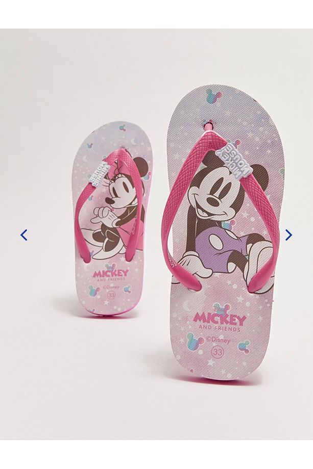 LCW STEPS Minnie Mouse Lisanslı Parmak Arası Kız Çocuk Plaj Terliği - 3