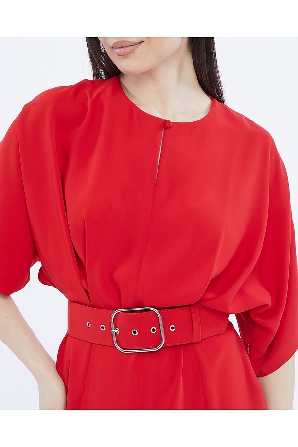 Kalın Jesica Polyester Kumaş Elbise - 7