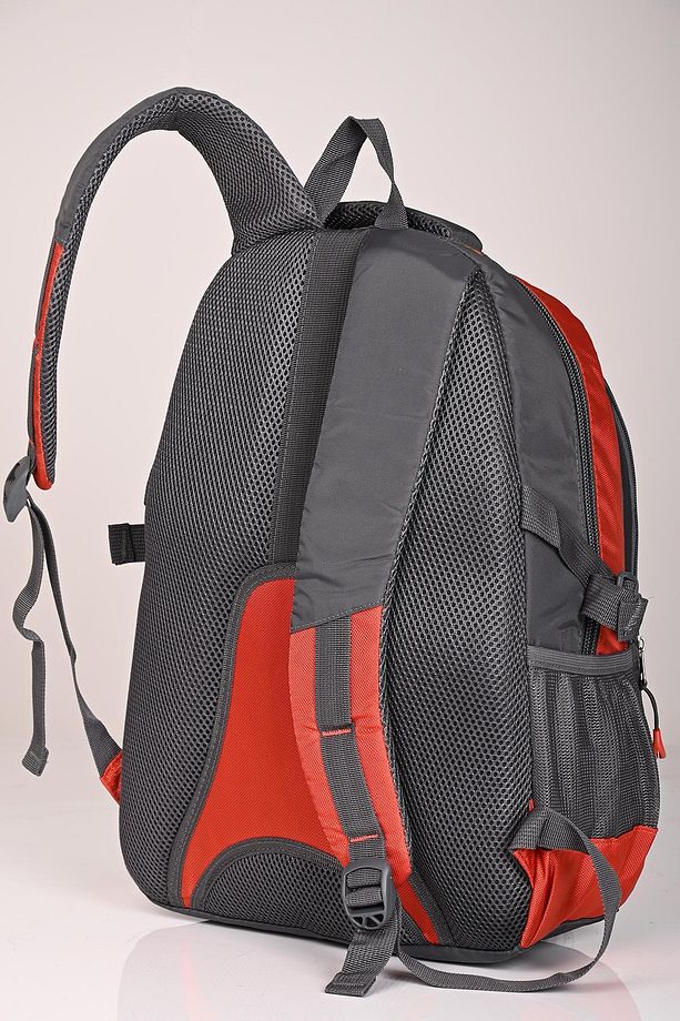 Ççs 50952 Geniş Hacimli Sırt Çantası Gri-Turuncu - 4