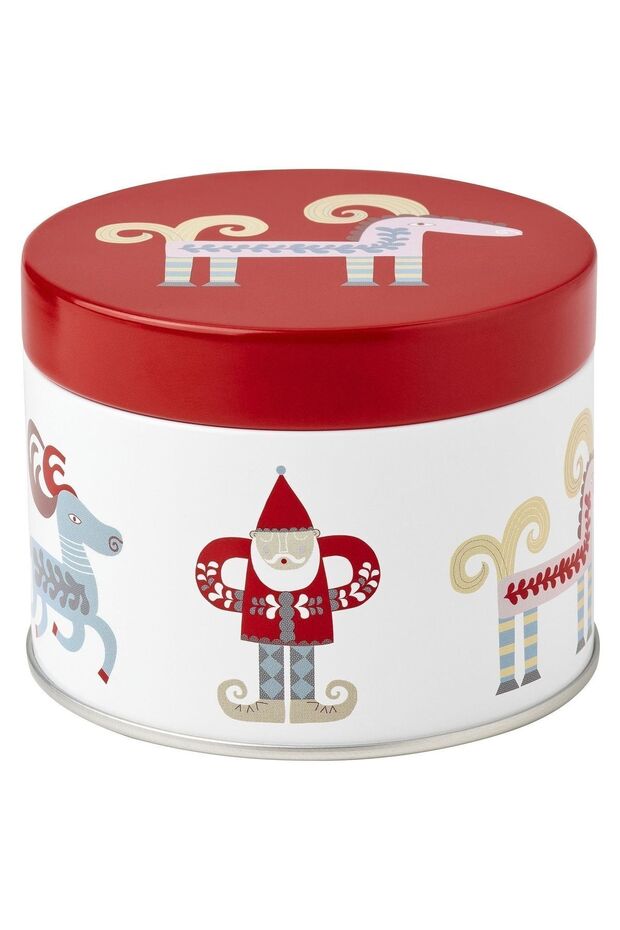 صندوق تخزين فينترفينت باللونين الأحمر والأبيض - 1