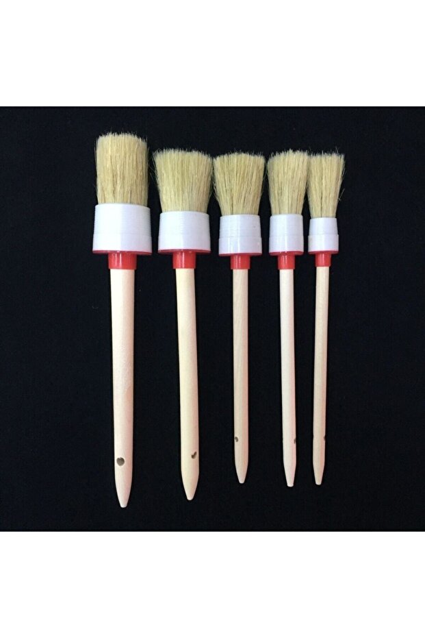 Chalky Wax Antique / Sweeping Brush Set of 5 2cm/4cm/6cm/8cm/10 cm