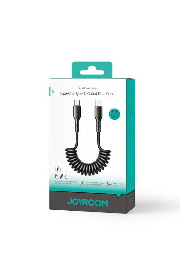 Travel Serisi 60W Araç Sarmal Hızlı Şarj Kablosu Type-C-Type-C 1,5m - 2