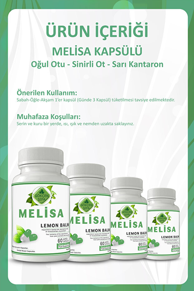Melisa Kapsül (LEMON BALM CAPSULE) - 4