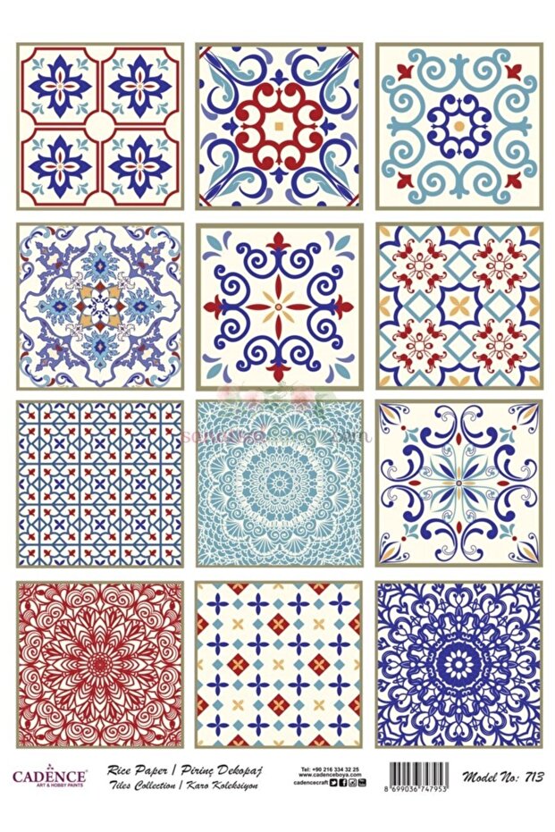Rice Decoupage - Model 713