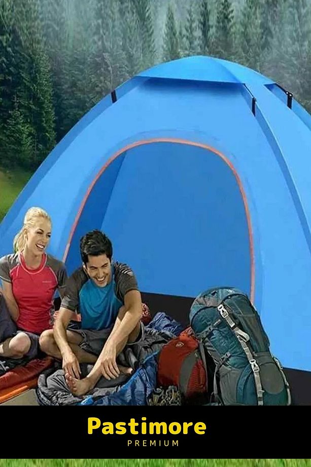 Premium Su Geçirmez Kapı Sineklik Tüllü Dayanıklı Kumaş Pratik Kolay Kurulum 10 Kişilik Kamp Çadırı - 3