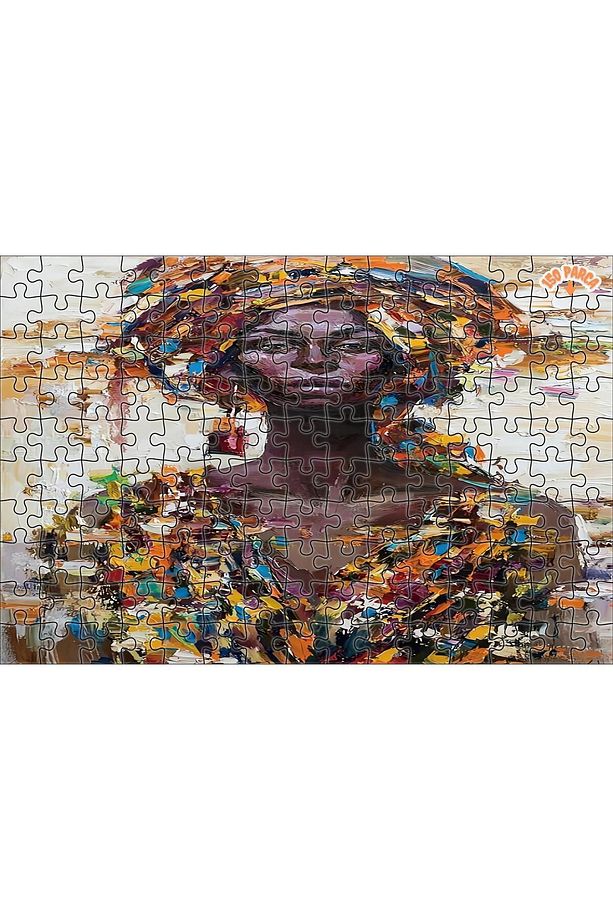 Renklerin Sessiz Söyleyişi Dekoratif Çift Katlı Çerçeveli Asılabilir Ahşap Puzzle 150 PARÇA 30X20 - 8