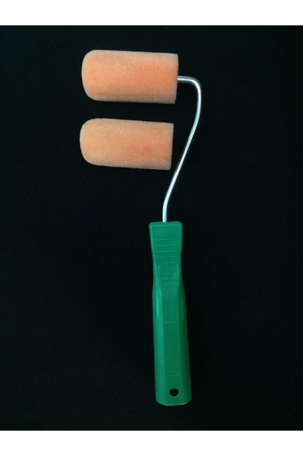 Iz Bırakmayan Kadife Kaplı Sünger Rulo Set / 2 Adet Kadife Kaplı Rulo 7 Cm + Rulo Sapı 27 Cm - 2