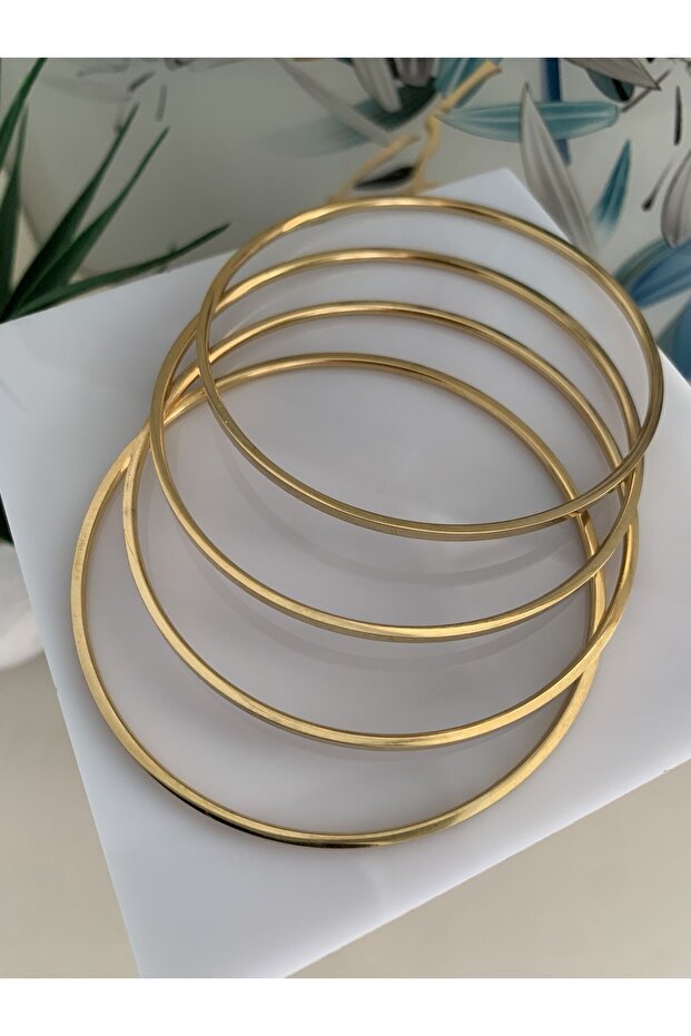 سوار رباعي بدون نمط عادي من الفولاذ Ajda Model - 3