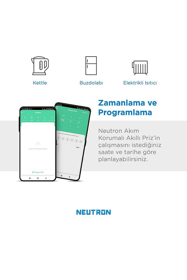 Akıllı Wi-fi Destekli 16a Uzaktan Kontrollü Akım Korumalı Tekli Priz - Uygulama Üzerinden Kontrol - 2