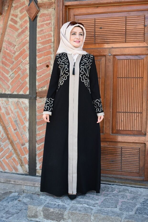 رابيا أسود مطرز منعش - 6