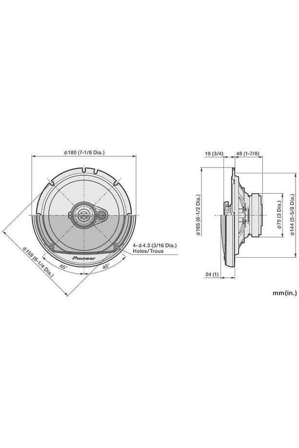 TS-A1671F 16 CM TWEETERLİ HOPARLÖR 320 WATT 3 YOLLU - 2
